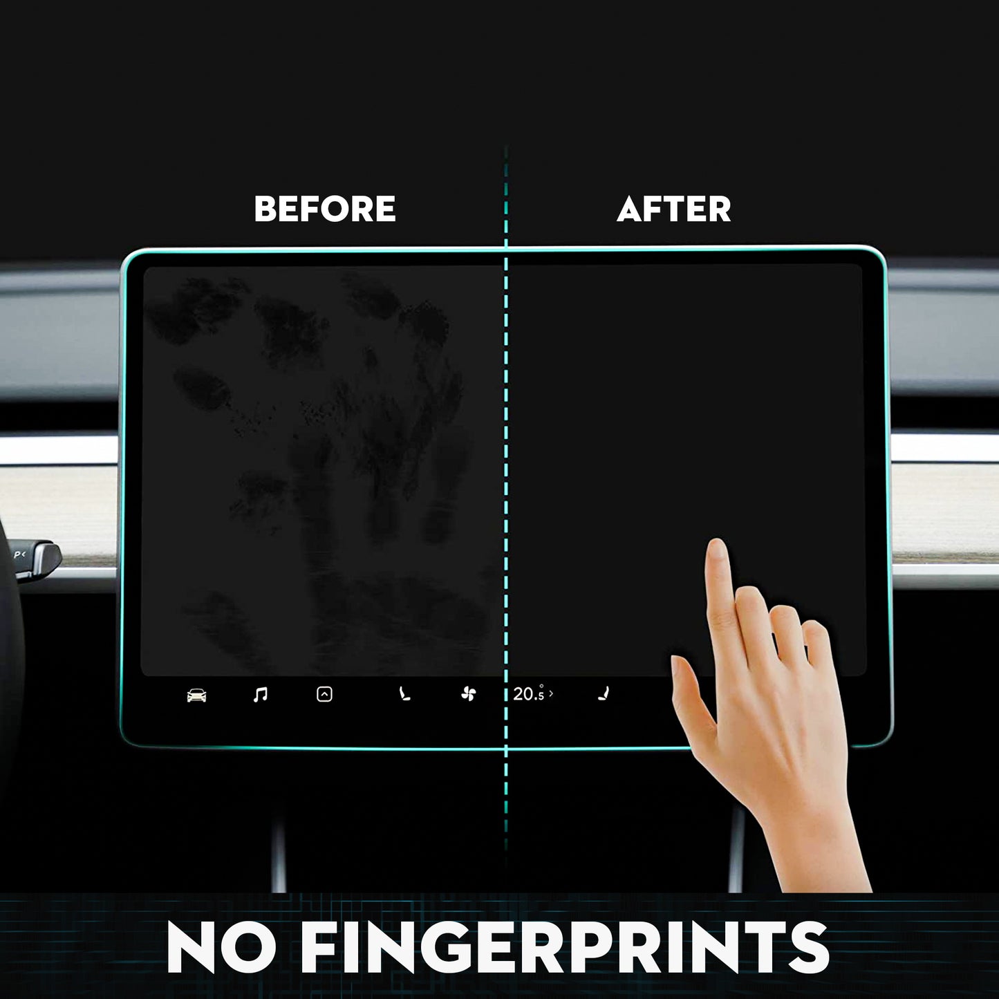Screen Protector for Tesla Model 3/Y (2 PCs 15 inch)