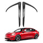 Tesla Model 3 Front Fog Light Trim Cover Fog Lamp Frame Blade Trim Eyebrow Spoiler for All Model 3