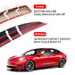 Tesla Model 3 Spoiler Wing Performance Rear Trunk Lip Tail Lid for Tesla Model 3 Accessories (Glossy Carbon Fiber/Glossy Black)