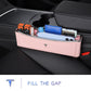 Car Seat Gap Filler Organizer, Full Leather Console Organizer for 2017-2022 Model 3/Y Accessories