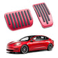 Tesla Model 3 Pedal Pad Cover Set Model 3&Y Accessories Matte Red Performance Non-Slip Foot Pedals