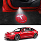 Tesla Model 3 LED Logo Projector Puddle Lights,Model 3/Y/S/X Car Door Light Accessories 2 Pack(Tesla with Circle)
