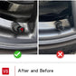 Tire Valve Stem Caps for Tesla Model 3/Y/S/X Car Accessory Decorative 5 Pcs (Black&Red)
