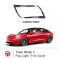 Tesla Model 3 Front Fog Light Trim Cover Fog Lamp Frame Blade Trim Eyebrow Spoiler for All Model 3